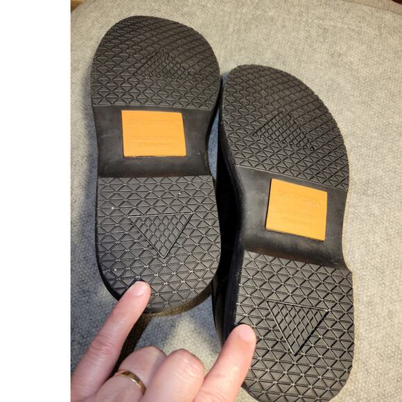 Deer Stags Manager Black Vega Slip & Oil Resistant NonMarking Shoes Men's Size 9 - Picture 3 of 8